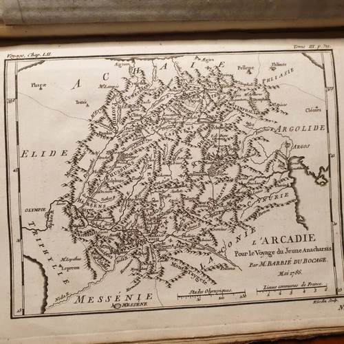 1789 Accompanying Volume with Maps for Anacharsis Used