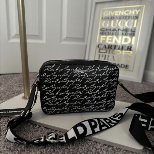 Karl Lagerfeld bag new, black and white