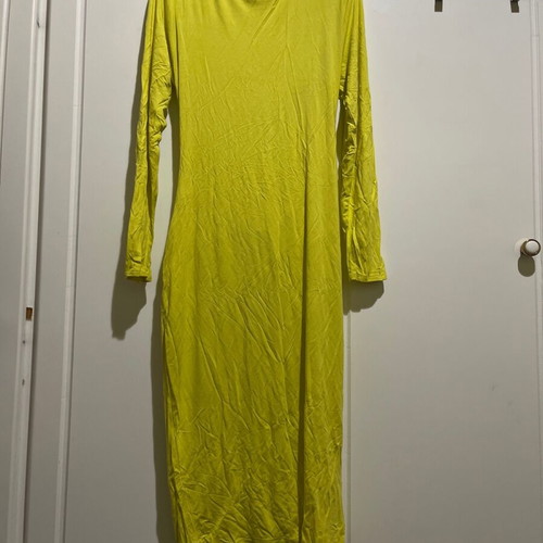 Women's elastic midi dress River Island used, yellow, size 42