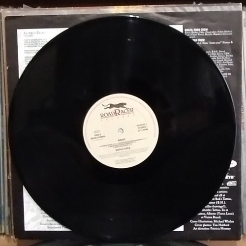 Sepultura Arise LP used, original 1st press 1991 signed by Max and Igor Cavalera