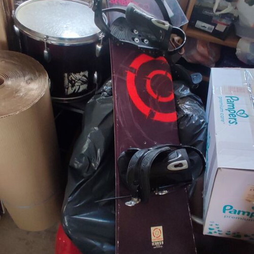 Nitro snowboard with adjustable bindings used