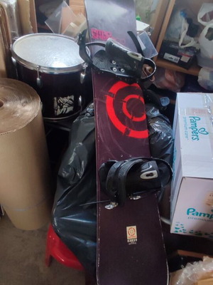 Nitro snowboard with adjustable bindings used