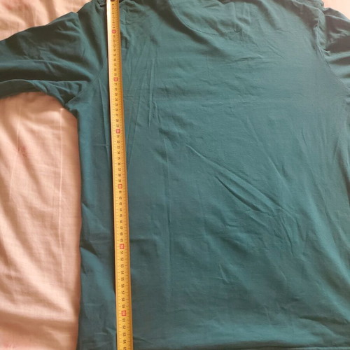 Pull & Bear Tokyo Suburbs graphic long-sleeve tee size L, teal, like new