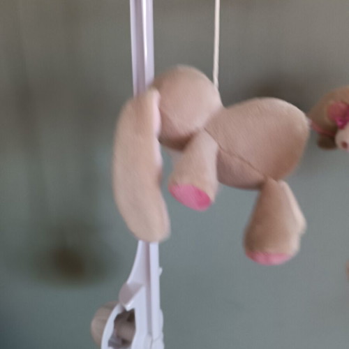 Nattou Musical Baby Crib Mobile like new, washable plush toys