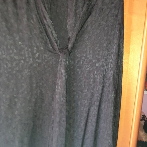H&M black dress lightweight embossed, size XL, like new