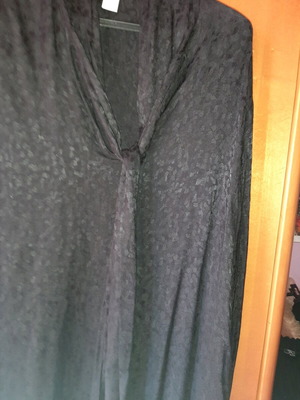 H&M black dress lightweight embossed, size XL, like new