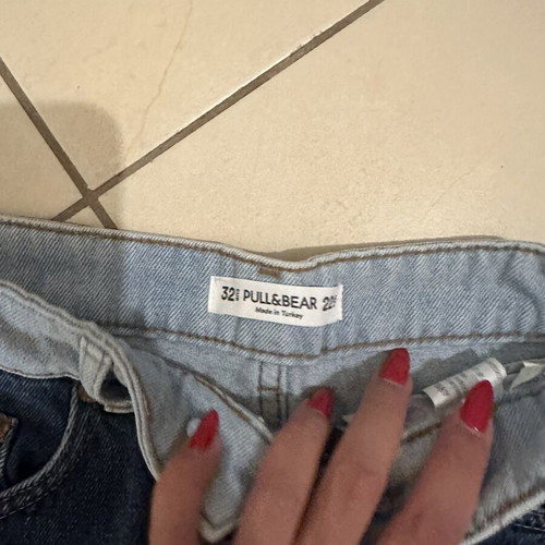 Pull & Bear denim shorts size XXS 32 like new, two-tone blue