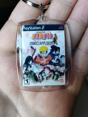 Naruto Ultimate Ninja PS2 keychain new, acrylic
