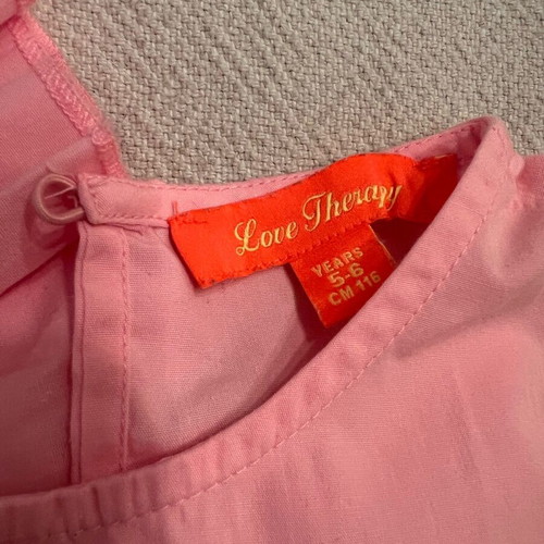 Pink top for girl 5-6 years Love Therapy used