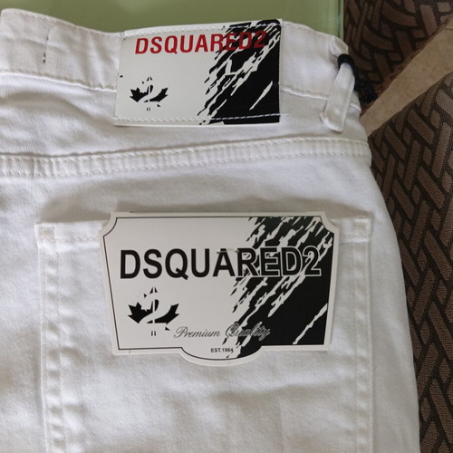 Dsquared2 White Denim Shorts W32 New
