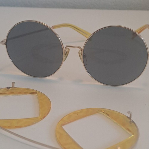 Anderne sunglasses used, large round, green and yellow