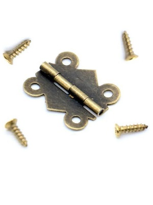 Μεντεσεδάκι αντικέ σιδερένιο 20Χ17 mm (4 τεμ.) bronze