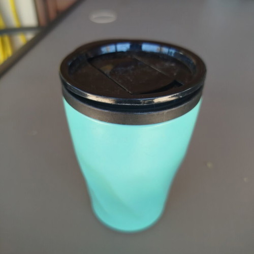 Thermos cup mint color 350ml like new, stainless steel