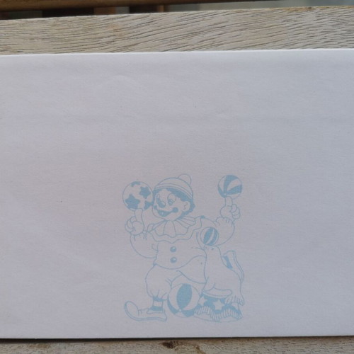 Clown stationery set used
