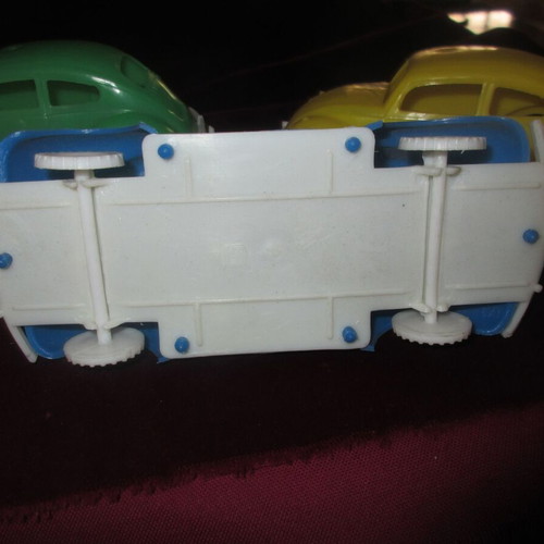 Lot of Volkswagen plastic toys 70s new, various colors