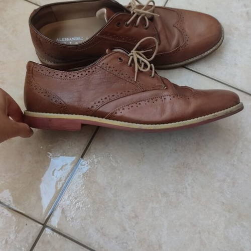 Men's formal shoes size 44, like new, brown
