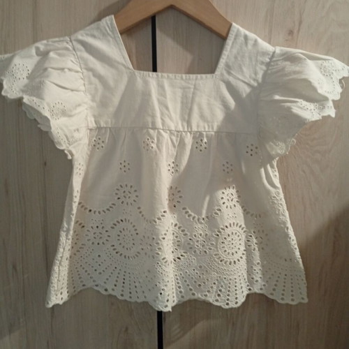 Orchestra voile blouse with puff sleeves for girls 6-8 years