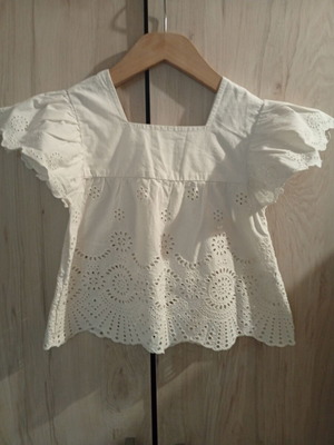Orchestra voile blouse with puff sleeves for girls 6-8 years