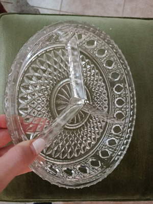 Serving tray with compartments, vintage