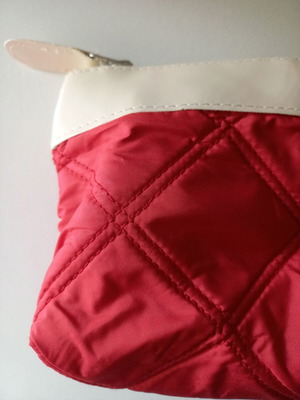 Small red makeup bag new