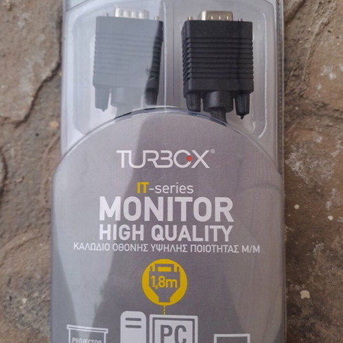Turbo-x monitor cable 15 pins male to 15 pins male 1.8m new