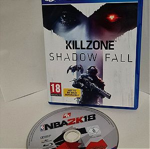 KILLZONE SHADOW FALL + NBA 2K 18 PS4