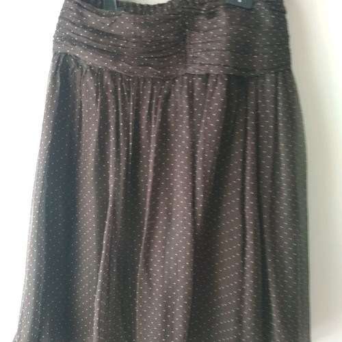 Zara skirt used brown polka dot size medium