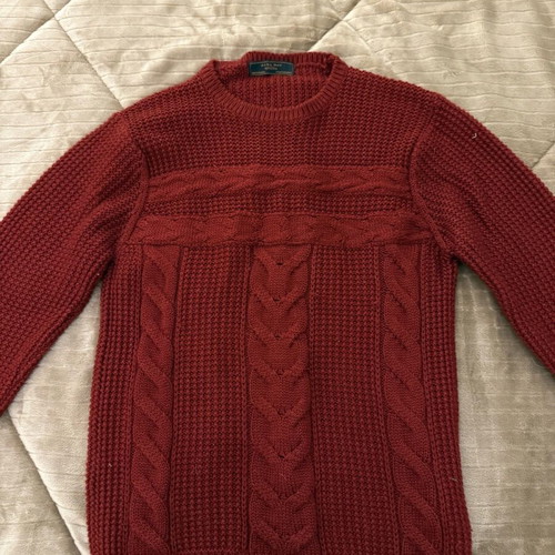 Zara men's sweater red like new, size S