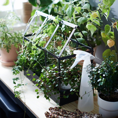 IKEA Senapskal Metal Decorative Greenhouse Planter New