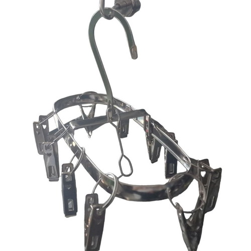 Inox hanger 10 positions new with clips