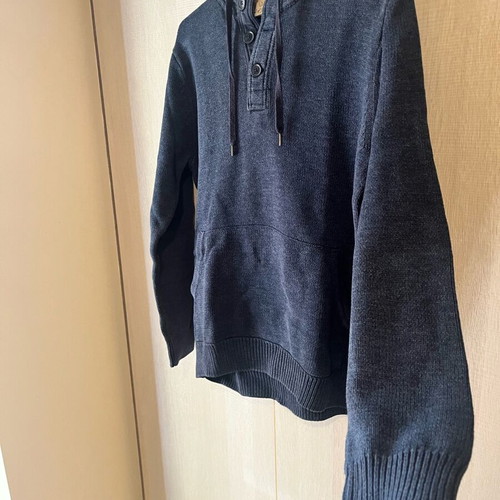 Men's knitted sweater H&M used, blue, size Medium