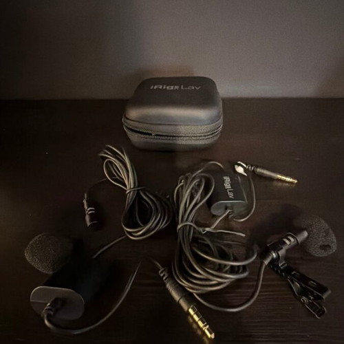 iRig Mic Lav professional lavalier microphone 2-pack like new