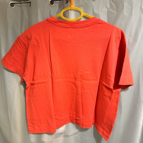 GAP Cropped T-shirt like new, coral red, cotton, XS