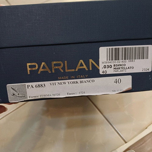 Parlanti shoes pumps like new, size 41, beige-white