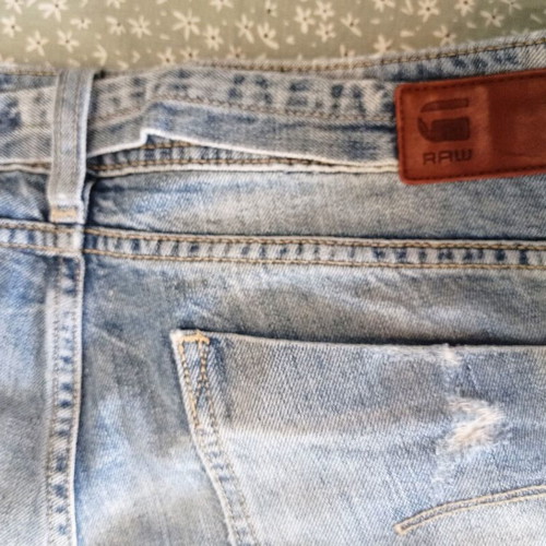 G-Star Raw Midge Saddle Boyfriend Jeans used, distressed, blue