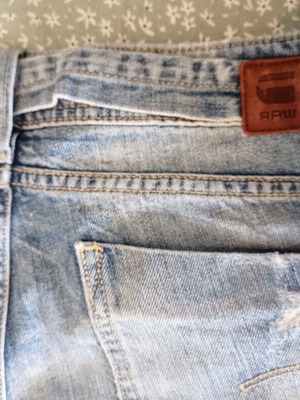 G-Star Raw Midge Saddle Boyfriend Jeans used, distressed, blue