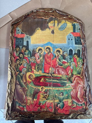 Icon of the Dormition of the Theotokos new, size 30x45