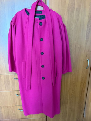 Zara coat like new, pink, size L