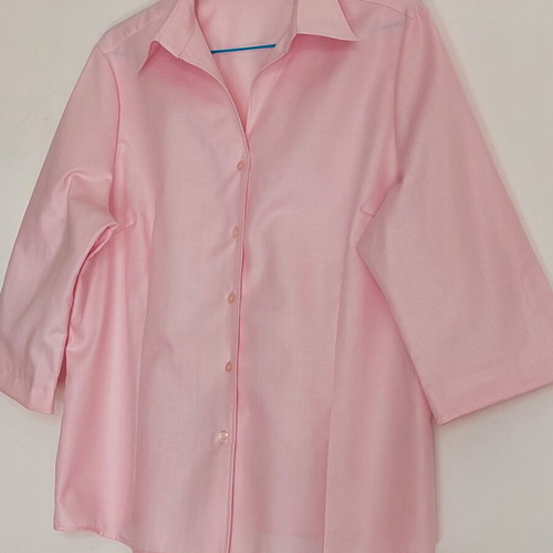 Eterna women's shirt new, XXL, soft light pink, 3/4 sleeve