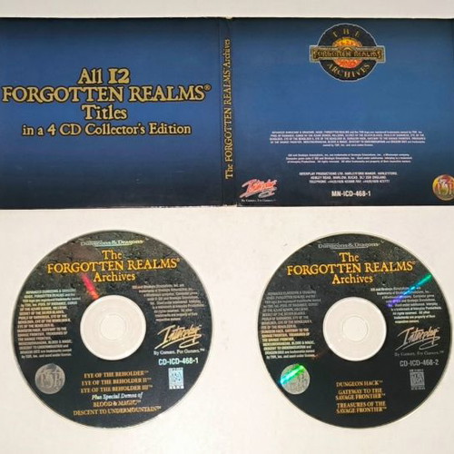 PC The Forgotten Realms Archives used, 4 CD RPG collection