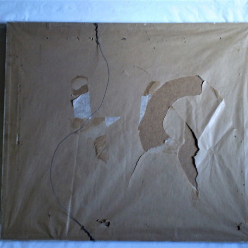 Authentic modern oil painting fresco clown used