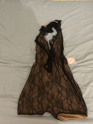 Marmalady evening one-piece new, black, size L