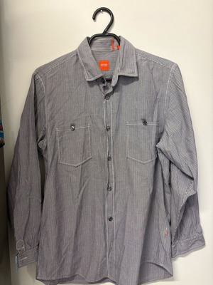 Πουκάμισο Hugo Boss Medium γκρι σαν καινούργιο