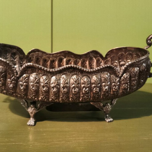 Silver decorative bowl 800 Italy like new