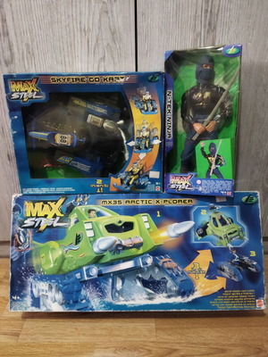 Max Steel φιγούρα δράσης και δύο οχήματα