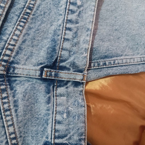 Mango Mom Fit Jeans used, size 34, light blue stone wash