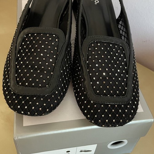Migato sandals with strass like new, size 39, black