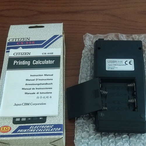 Citizen Printing Calculator new with paper roll and manual