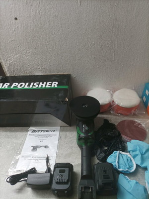 Professional polisher with 2 batteries new