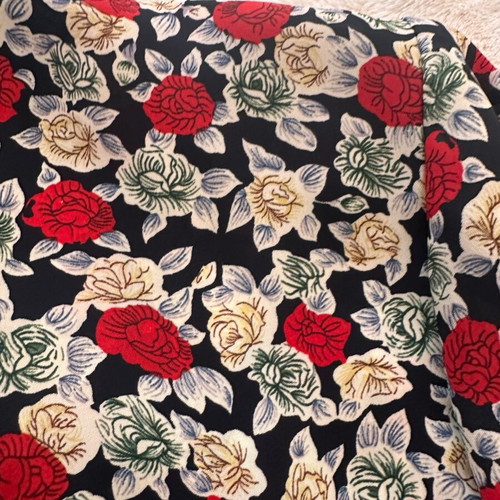 Vintage women's shirt like new, size L, black and red